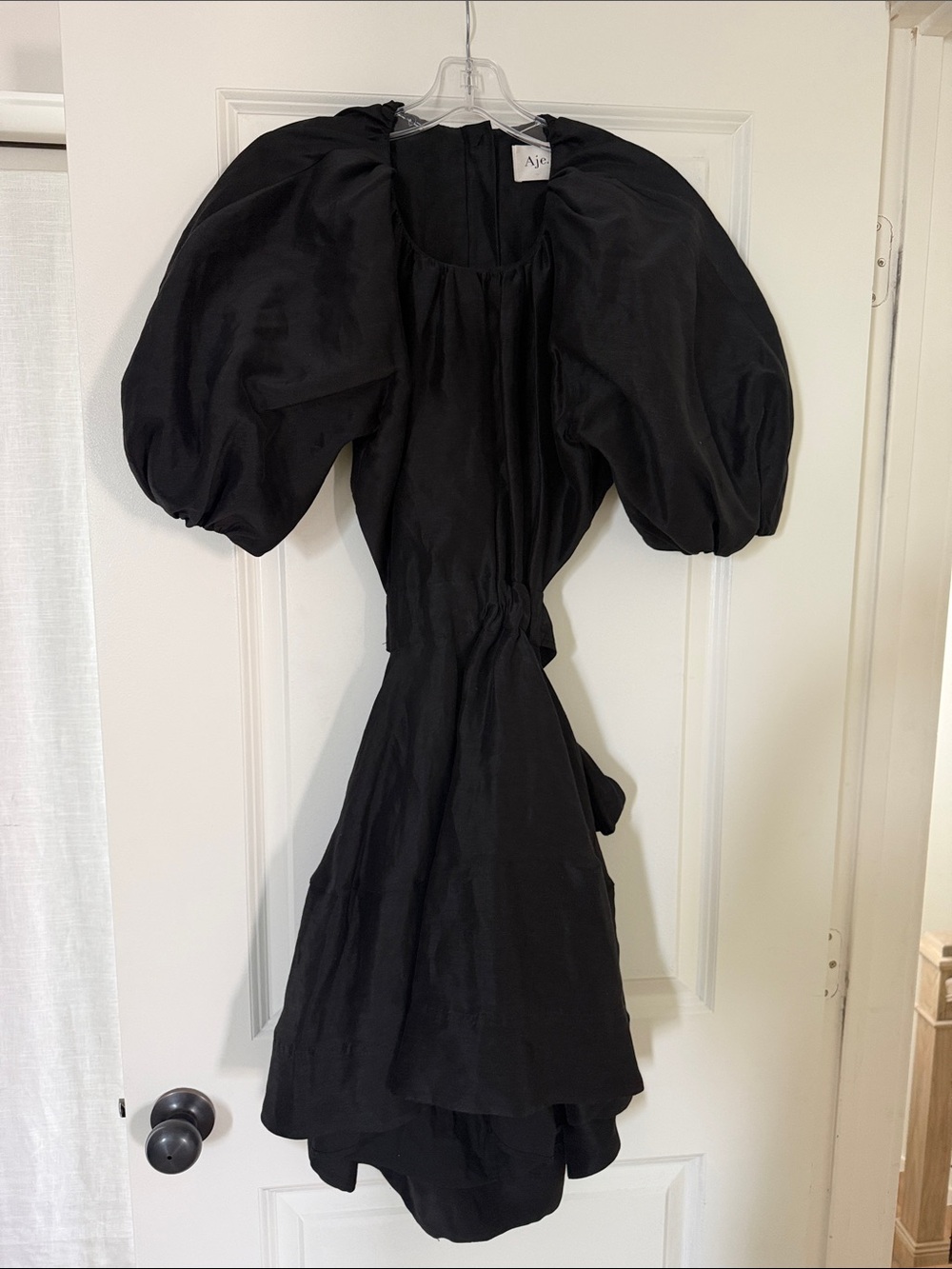 Aje Mimosa Puff Sleeve Midi Dress, US4